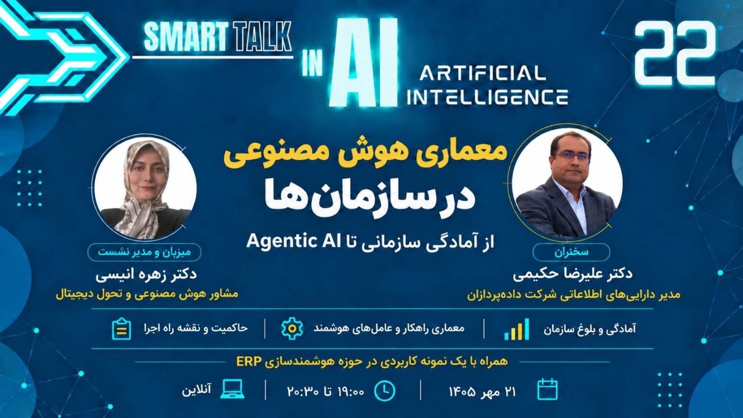 سمارتاک معماری هوش مصنوعی در سازمان‌ها و هوشمندسازی ERP